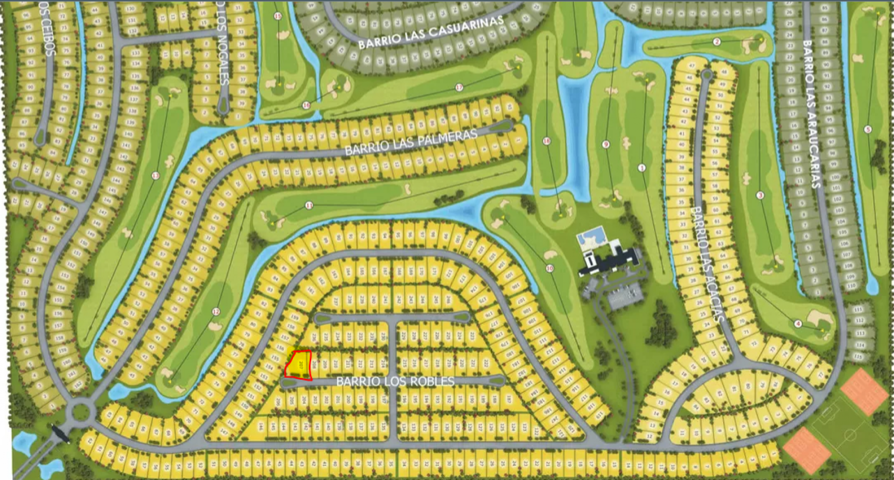 VENTA, de importante lote de 1512 m2 de superficie, en Haras Del Sur 3. Barrio Los Robles.